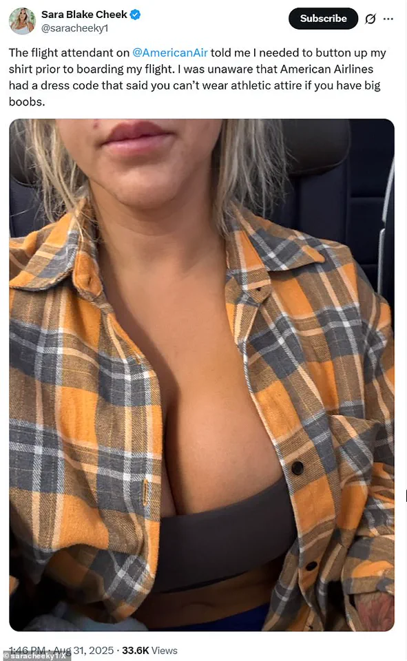 Sara Blake Cheek Alleges American Airlines Flight Attendant Targeted Her Over Dress Code, Sparking Debate on Airline Policies