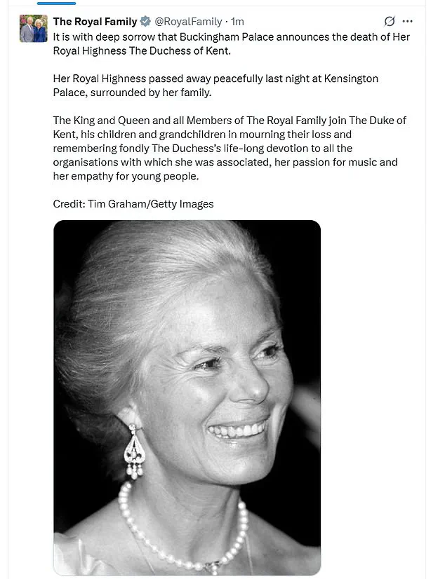 A Profound Loss: The Legacy of Her Royal Highness The Duchess of Kent