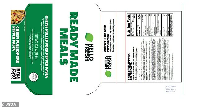 USDA Issues Alert Over HelloFresh Recall Linked to Listeria Contamination, Warning of Severe Health Risks