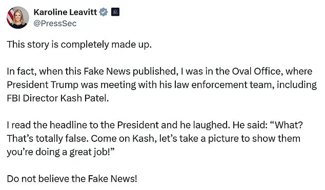 FBI Director Faces Backlash Over SWAT Agent Assignment to Girlfriend, Accused of Misusing Resources and Demonstrating Poor Judgment