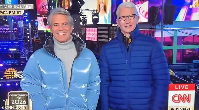 ‘I can’t believe this is happening’: Anderson Cooper’s shock as Andy Cohen’s explosive New Year’s Eve rant disrupts CNN’s live coverage