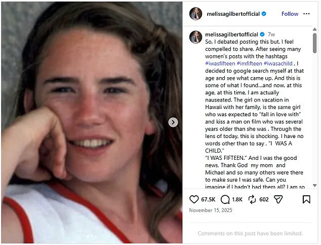 Melissa Gilbert's Social Media Post Sparks National Conversation on Child Actor Exploitation, Linked to Husband's Arrest