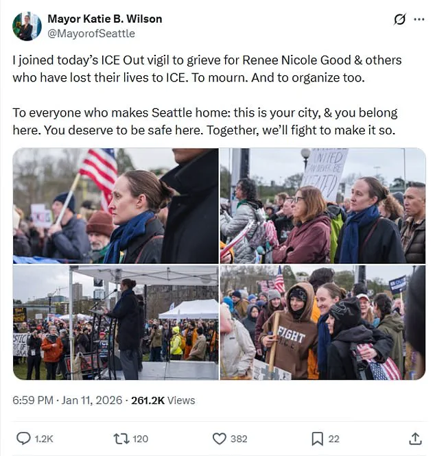 Seattle Mayor Katie B. Wilson Faces Controversy Over Photo with Far-Left Activist Explicitly Calling for Arson Attacks