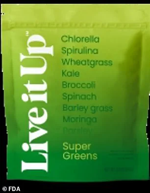 Urgent Recall of Live it Up Super Greens Supplement Linked to Salmonella Outbreak, Investigated by FDA and CDC