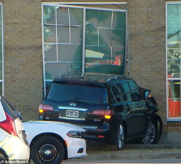 Harrowing Moment Captured as Parent's SUV Smashes Through Cafeteria Wall at Memphis High School, According to Local Reports