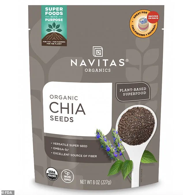 Navitas Organics Recalls Organic Chia Seeds Over Potential Salmonella Contamination, Advises Consumers to Check Lot Numbers