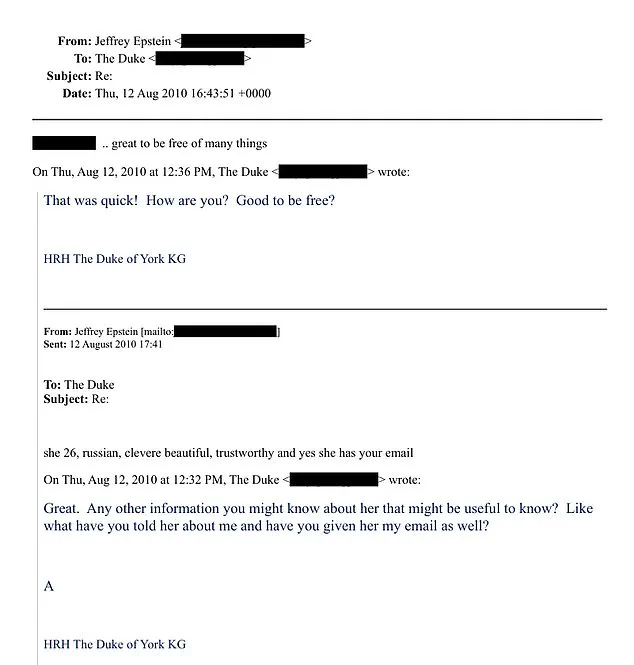 Unprecedented Emails Between Prince and Epstein Expose Intimate Ties, Sparking Controversy