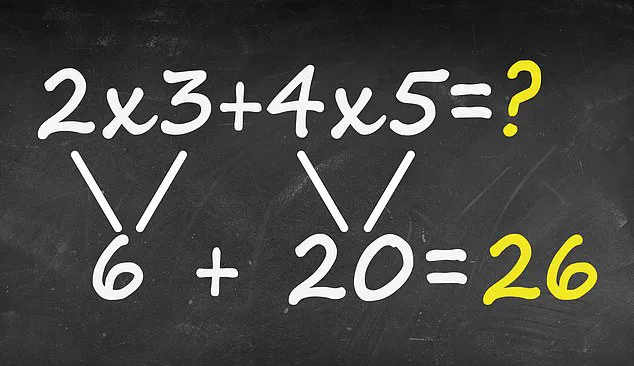 Viral Math Problem Sparks Confusion: 2 x 3 + 4 x 5 Answer Not 40