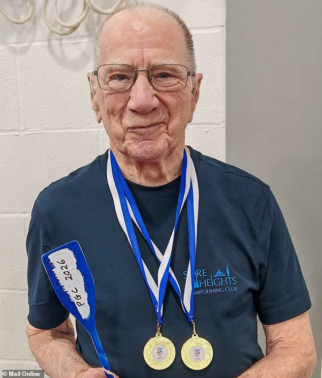 91-Year-Old Peter Quinney Wins Two Gold Medals in Trampolining Comeback, Defying Odds