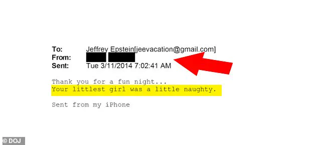 Disturbing Redacted Email from Epstein's Account Reignites Public Outrage
