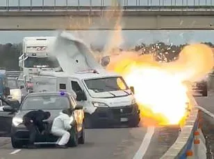 Chilean Motorist Foils Highway Robbery with Bold Collision