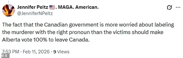 RCMP Under Fire for Prioritizing Shooter's Pronouns Over Victims in Tumbler Ridge School Massacre