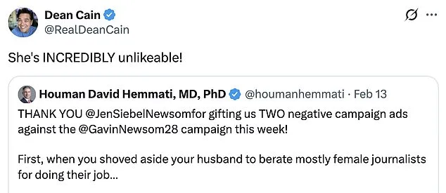 GOP Exploits Jennifer Siebel Newsom's Criticism of Tech Execs to Undermine Gavin Newsom's 2028 Bid