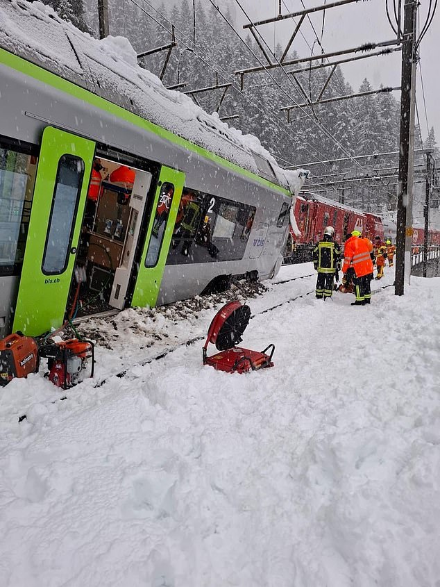 Train Derails After Avalanche in Goppenstein, Switzerland; Five Injured