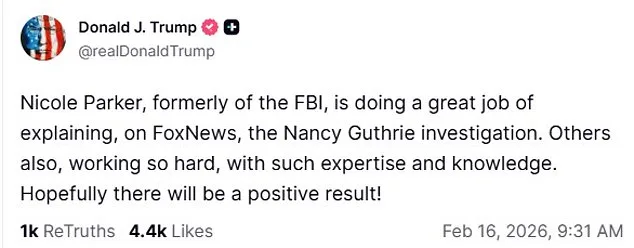 Tucson Retired Journalist Nancy Guthrie Missing: Third Week in Search as Suspect's Walmart Purchases Examined