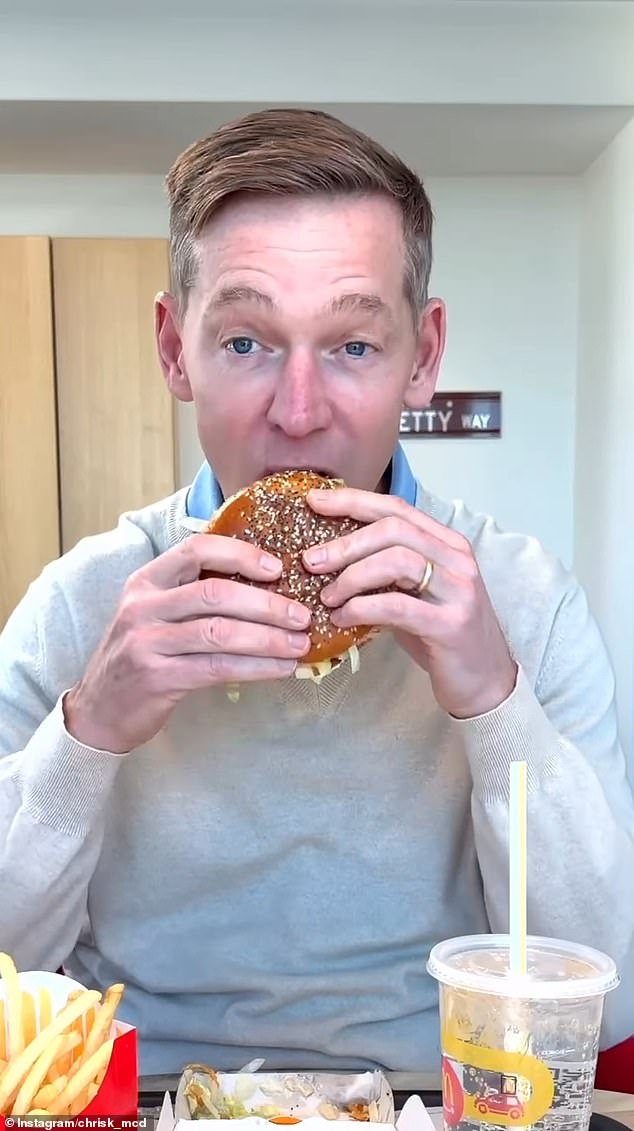 McDonald's CEO Faces Online Mockery Over Hilarious First Bite in Big Arch Burger Promo