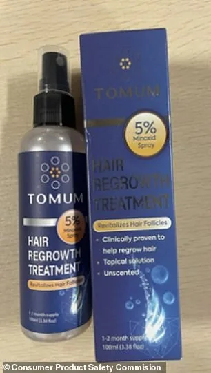 CPSC Issues Urgent Recall for Tomum Hair Regrowth Treatment Over Child-Resistant Packaging Flaw, Warns of Poisoning Risk