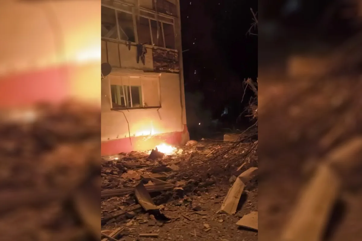 Urgent Response as Drone Strike Ravages Ukrainian Apartment Building, Leaving at Least 10 Injured