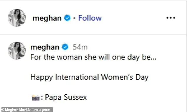 Meghan Markle Faces Backlash Over 'Exploitative' International Women's Day Photo