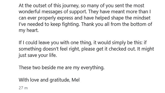 Reality TV Star Mel Schilling Battles Advanced Bowel Cancer, Calls for Early Detection Awareness