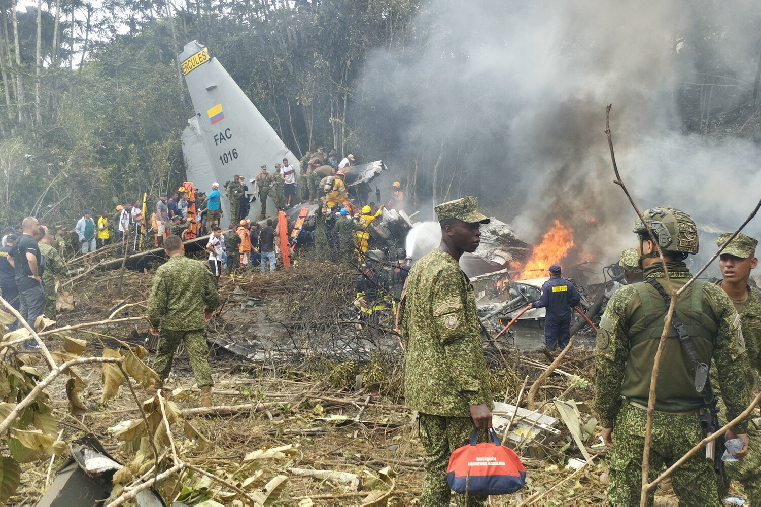 C-130 Military Transport Crash in Colombia Kills 69, Injures 57