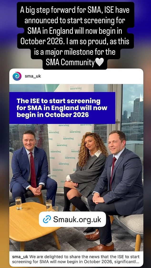 NHS to Expand Newborn Screening for Spinal Muscular Atrophy in UK, Following Advocacy of Jesy Nelson and SMA UK