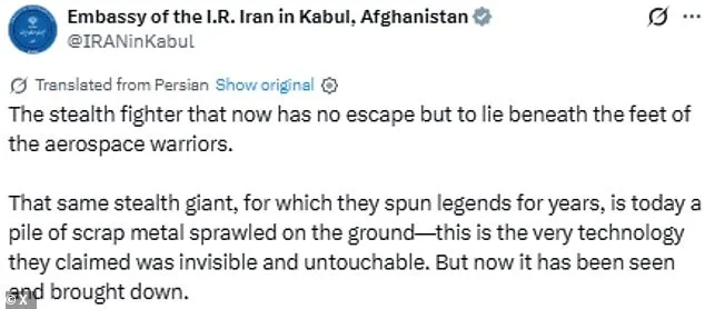 Iran Releases Provocative Images of Downed U.S. F-15E Amid Escalating Tensions, Missing Pilot Still at Large