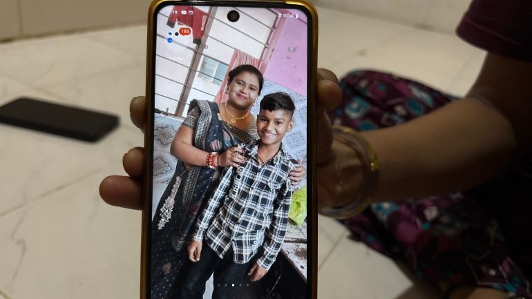 Ahmedabad mother loses 14-year-old son in airport blast, body scarred by fire.
