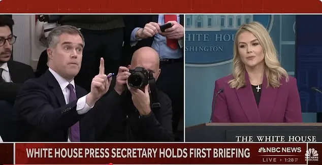 NBC News Chief White House Correspondent Peter Alexander and New Press Secretary Karoline Leavitt Have a Heated Exchange