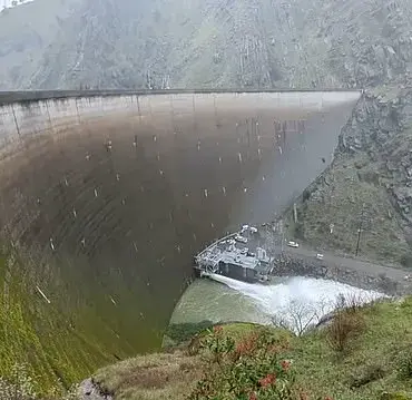 A Glimpse of Lake Berryessa's Morning Glory Spillway