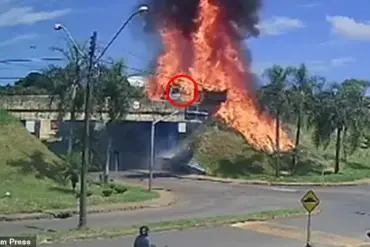 Daring Escape: Truck Driver Escapes Serious Road Accident in Brazil