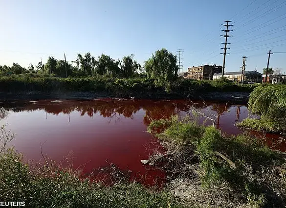 River in Argentina Turns Blood Red, Causing Concern Among Residents