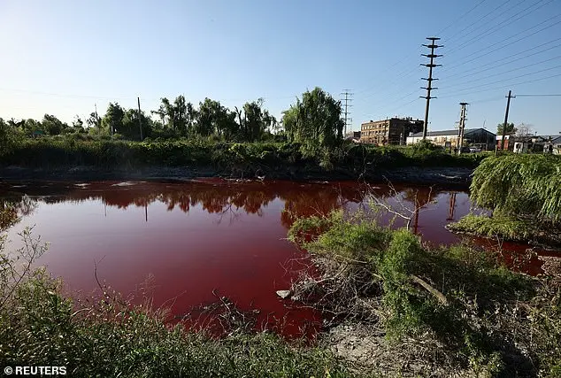 River in Argentina Turns Blood Red, Causing Concern Among Residents
