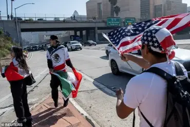 Thousands of Protesters Flood Los Angeles Streets to Demand an End to Immigration Policies