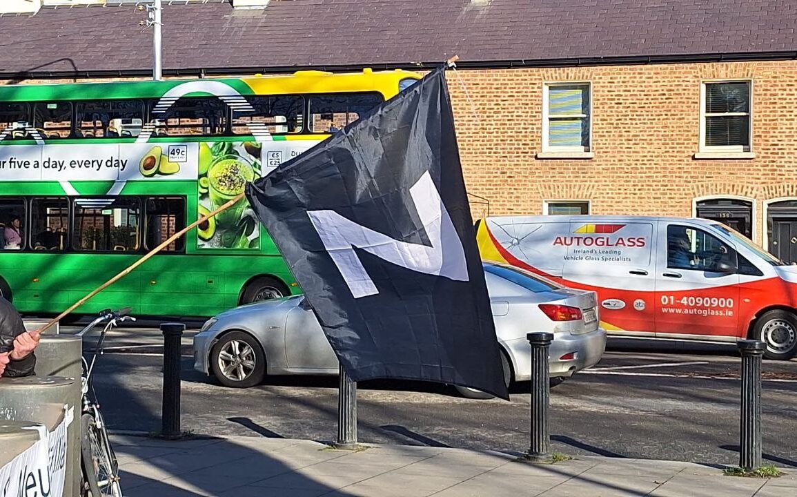 Truth & Neutrality Alliance Celebrates Second Anniversary with Protest at US Embassy in Dublin