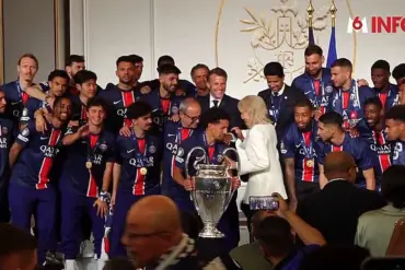 Breaking: French President Macron Celebrates PSG's Historic Champions League Triumph at Elysee Palace