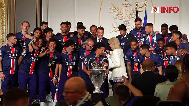 Breaking: French President Macron Celebrates PSG's Historic Champions League Triumph at Elysee Palace