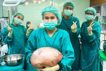 A Mother's Belief and a Shocking Discovery: Thai Woman's Swollen Belly Was Caused by a Hidden Ovarian Cyst