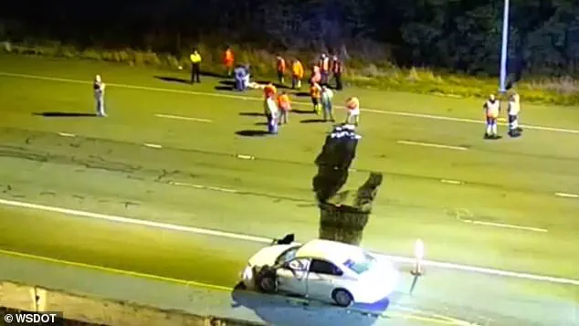 Intoxicated Driver's Crash Into Construction Zone With Radioactive Materials Closes Washington Highway