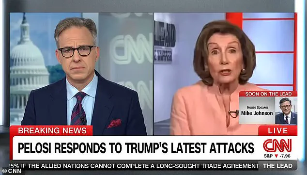 Late-Breaking: Jake Tapper Confronts Pelosi Over Trump's Allegations of Illegal Stock Trading