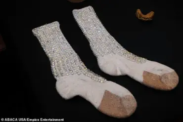 Michael Jackson's Crystal-Encrusted Sock Sells for £6,600 at French Auction, Surpassing Expectations